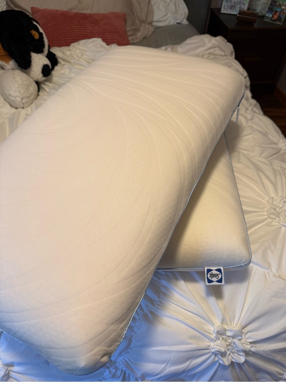 2 Pack - Sealy Dreamlife Memory Foam Medium Pillow - King